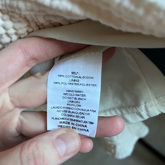 INGRID SMOCKED MINI DRESS Ivory - Picture 11 of 15